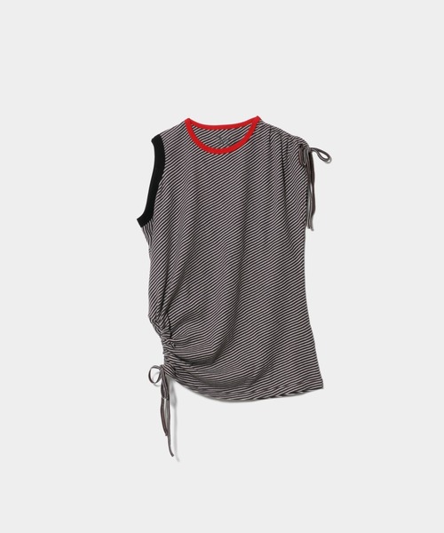tシャツ Miller double-neck multi color T-shirt レディース メンズの画像