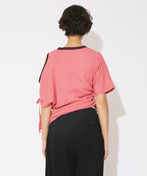 tシャツ Miller double-neck multi color T-shirt レディース メンズの画像