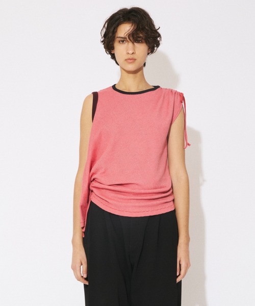 tシャツ Miller double-neck multi color T-shirt レディース メンズの画像