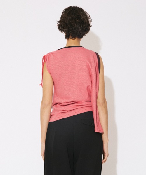 tシャツ Miller double-neck multi color T-shirt レディース メンズの画像