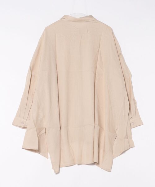 「antiqua」 長袖シャツ ONESIZE キャメル レディース_画像2