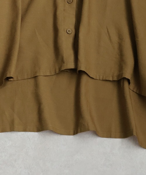 「antiqua」 長袖シャツ ONESIZE キャメル レディース_画像3