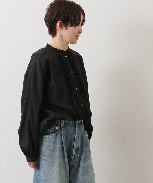「JOURNAL STANDARD LUXE」 長袖ブラウス FREE ブラック レディース_画像7