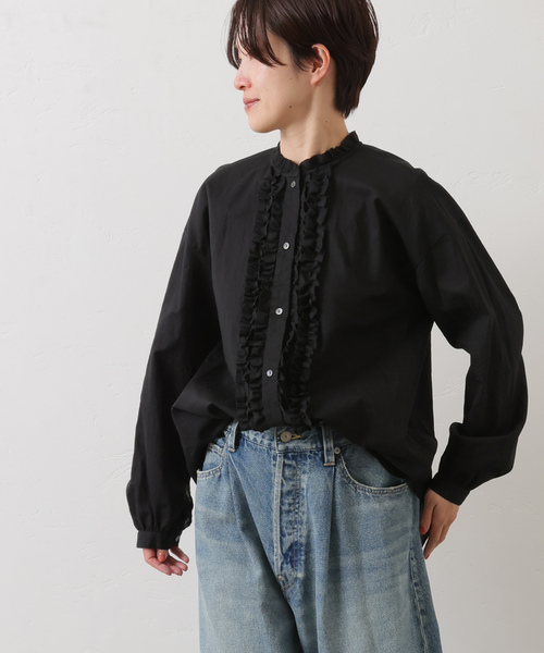 「JOURNAL STANDARD LUXE」 長袖ブラウス FREE ブラック レディース_画像9