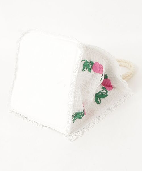 「MUVEIL」 刺繍ハンドバッグ FREE ホワイト レディース_画像3
