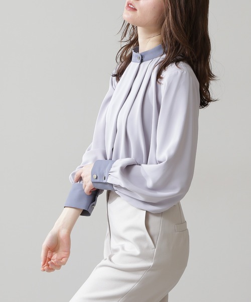 「N.(N. Natural Beauty Basic)」 長袖ブラウス MEDIUM ホワイト系その他 レディース_画像2