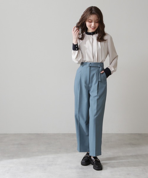 「N.(N. Natural Beauty Basic)」 長袖ブラウス MEDIUM ホワイト系その他 レディース_画像4