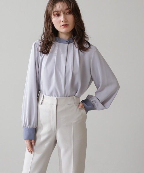「N.(N. Natural Beauty Basic)」 長袖ブラウス MEDIUM ホワイト系その他 レディース_画像6