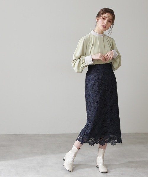 「N.(N. Natural Beauty Basic)」 長袖ブラウス MEDIUM ホワイト系その他 レディース_画像7