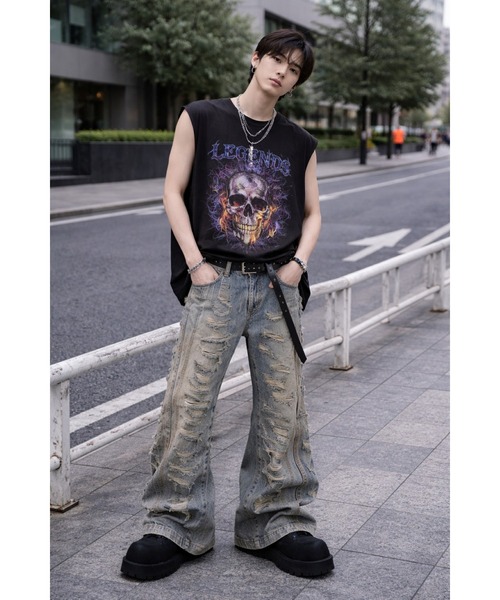 CERCA ジーンズ 「Bls」 「ZM」「Bling Leads」ダメージ加工