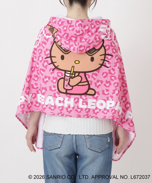 212 KITCHEN STORE 日焼けハローキティ 冷感タオルポンチョ LEOPARD PK