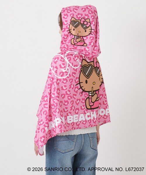 212 KITCHEN STORE 日焼けハローキティ 冷感タオルポンチョ LEOPARD PK