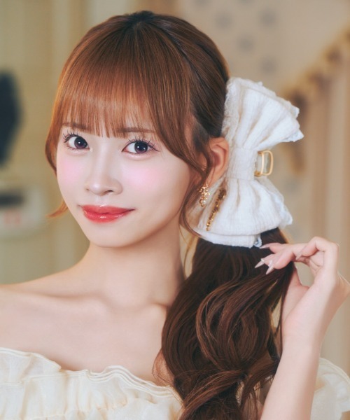 ReAmour ヘアクリップ ツイードレースリボンクリップ : ZOZOTOWN Yahoo