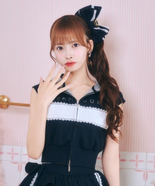 ReAmour ヘアクリップ ツイードレースリボンクリップ : ZOZOTOWN Yahoo