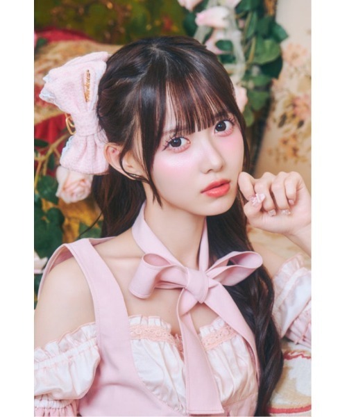 ReAmour ヘアクリップ ツイードレースリボンクリップ : ZOZOTOWN Yahoo