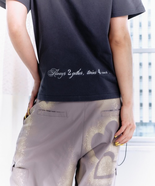 tシャツ 半袖 9090 x twins logo tee レディース メンズ : ZOZOTOWN