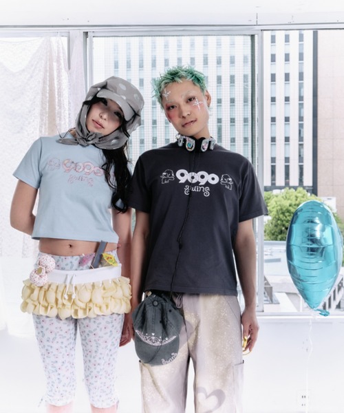 tシャツ 半袖 9090 x twins logo tee レディース メンズ : ZOZOTOWN