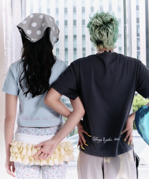 tシャツ 半袖 9090 x twins logo tee レディース メンズ : ZOZOTOWN