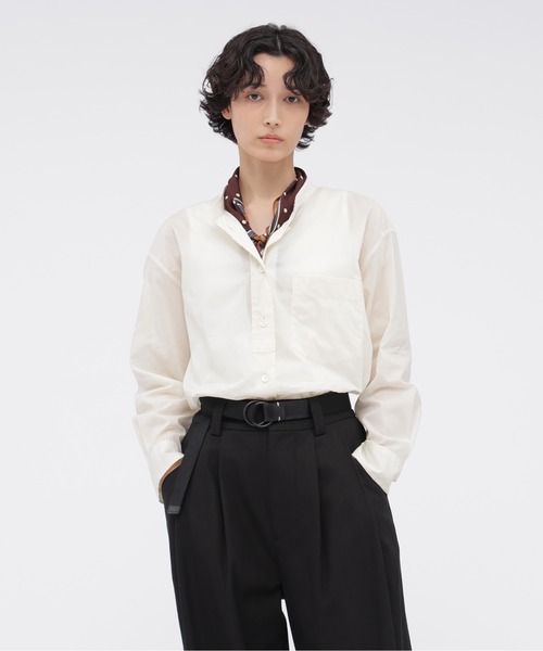MARGARET HOWELL（マーガレットハウエル） ブラウス シャツ 半袖 SOFT 