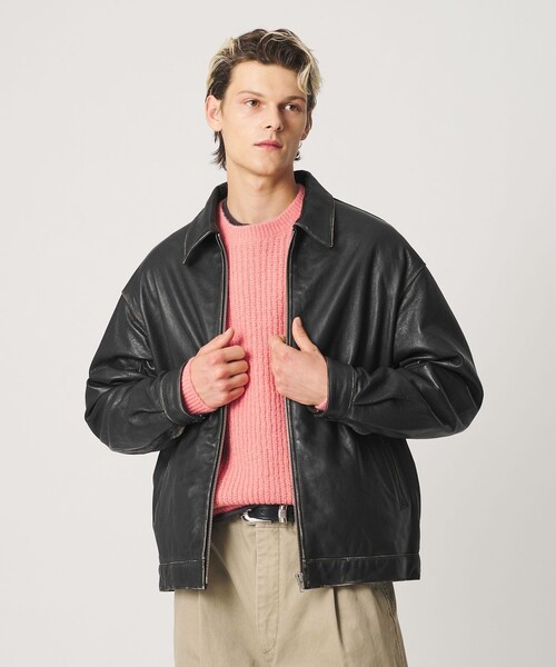 BEAUTY＆YOUTH UNITED ARROWS コート ジャケット ラブ レザー ワーク