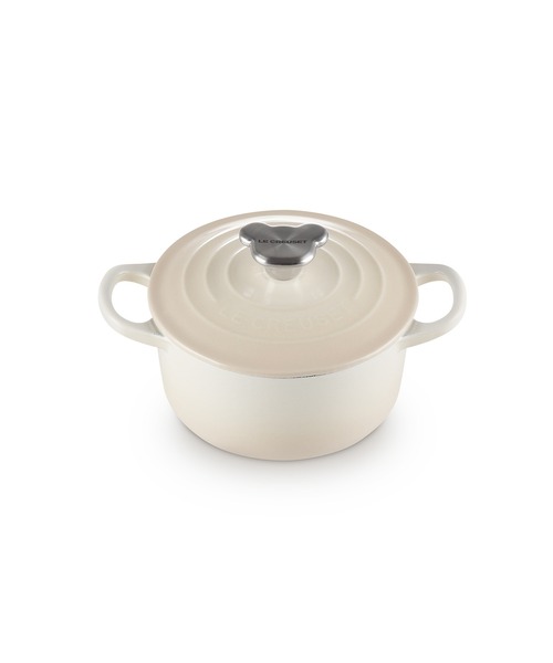 LE CREUSET ココット・ロンド ベアーツマミ　14cm 新品未使用 ココット・ロンド 14cm ベアーツマミ メレンゲ | ベビー・キッズ