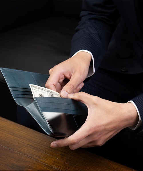 専用‼️銀色インディアン‼️高級 栃木レザー♣️2つ折り財布➕だえんカン付き❗️ ☕️匿名 イタリア産ホワイトワックスを塗り込んだ個性的なレザー 長財布 栃木