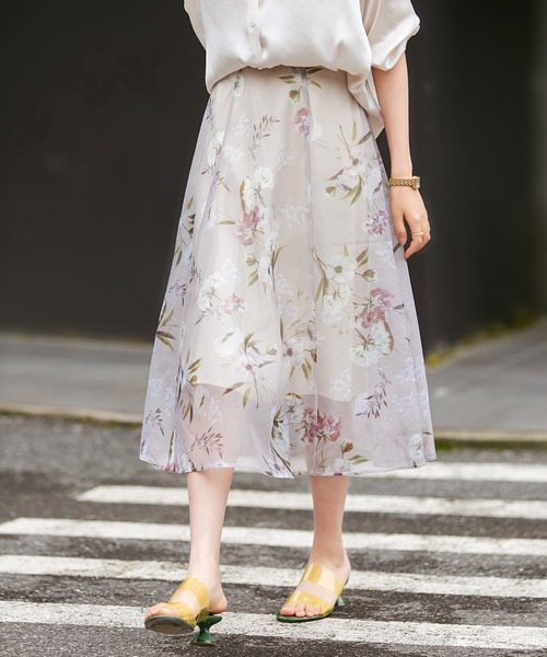 スカート シアーフラワープリントスカート Zozotown Paypayモール店 通販 Paypayモール