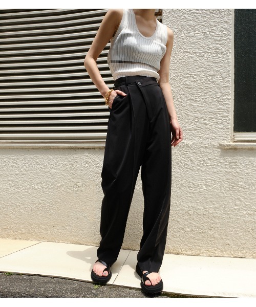 LE CIEL BLEU ニット セーター Sheer Blocking Tank Top