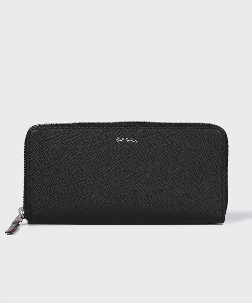 Paul Smith 財布 アーティストストライププラー ラウンドジップ長財布 