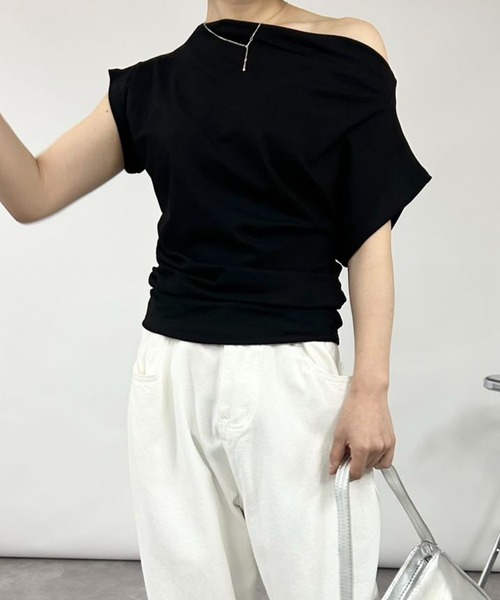 tシャツ オフショルダールーズトップス レディース : ZOZOTOWN Yahoo