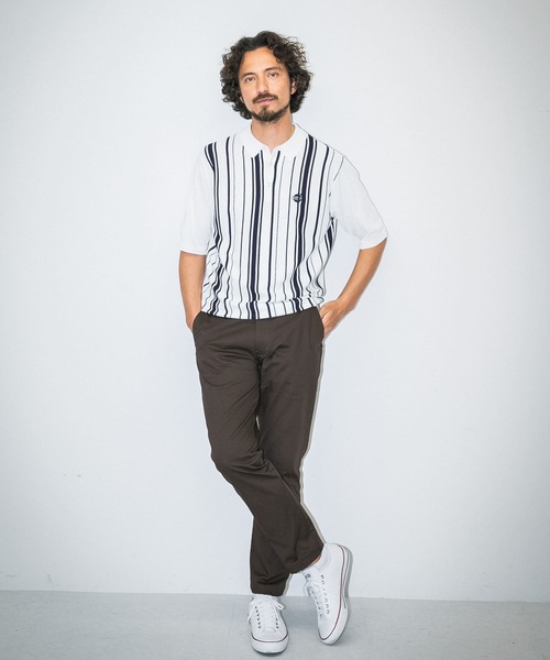 URBAN RESEARCH Sonny Label ポロシャツ OOPS ストライプ半袖