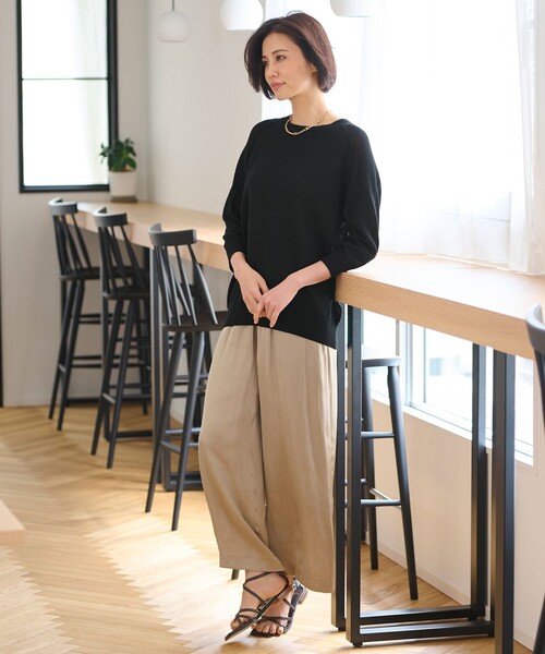 自由区 ニット セーター 「洗える・XSサイズあり」ペーパー