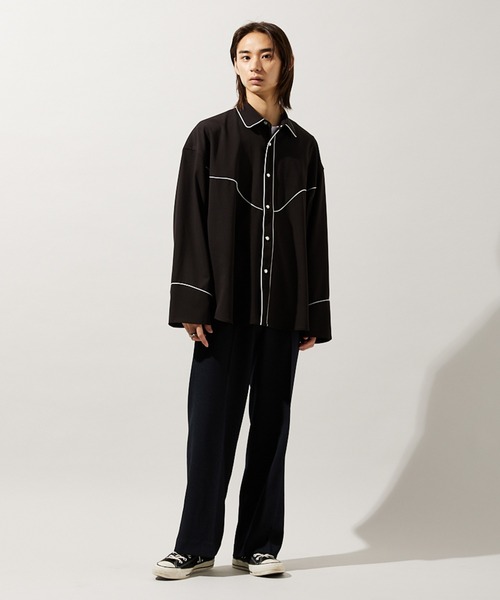 メンズ シャツ ブラック タッセル ウエスタン ゆったり JOURNAL STANDARD シャツ 「ZOZO限定」WESTERN SHIRT RELAX