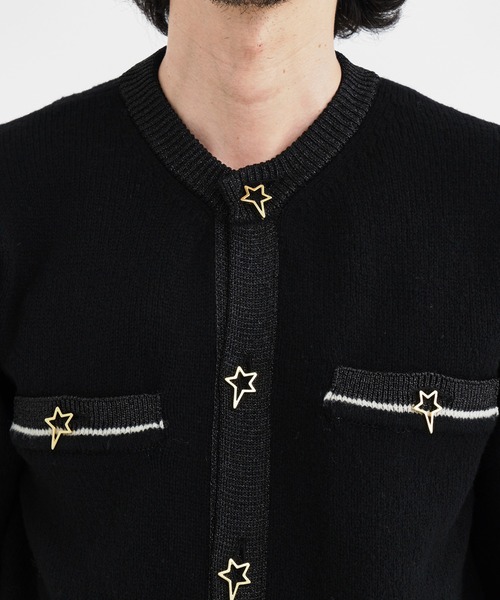 BED J.W. FORD 24SS ブラック カーディガン サイズ1 BED J.W. FORD 24SS ブラック カーディガン サイズ1 トップス