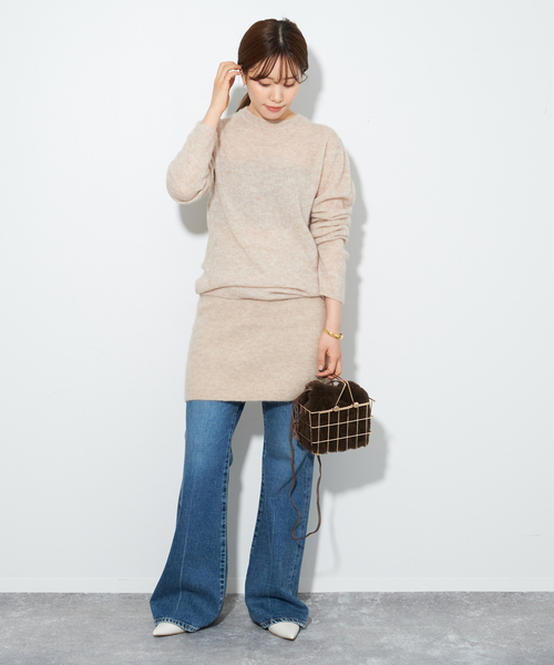 plageプラージュ＊SHEER C/Nニット＊新品未使用 plage（プラージュ） ニット Shaggy シアープルオーバー レディース