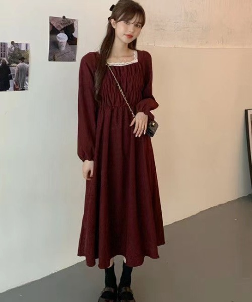 ELFSACK ワンピース レース キャミワンピース スクエアネック 楽天市場】送料無料 ELFSACK ワンピース キャミワンピース
