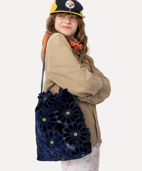 HEY!MrsROSE トートバッグ HEY! Mrs ROSE(ヘイ！ミセスローズ)ベロア