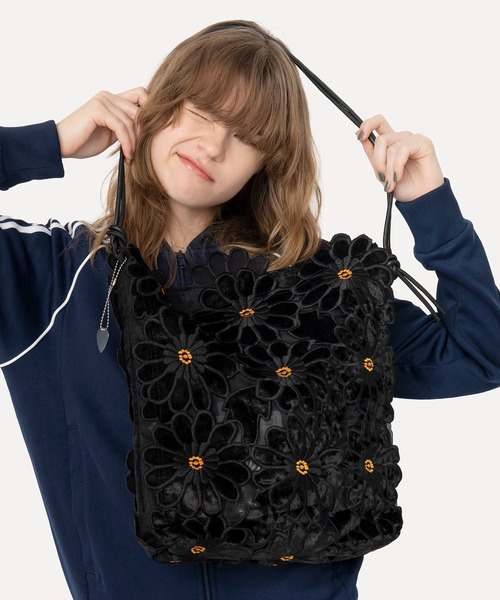 HEY!MrsROSE トートバッグ HEY! Mrs ROSE(ヘイ！ミセスローズ)ベロア