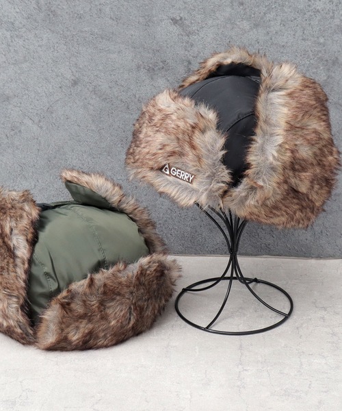 GERRY（ジェリー） キャップ 帽子 ミックスファー ナイロン フライト