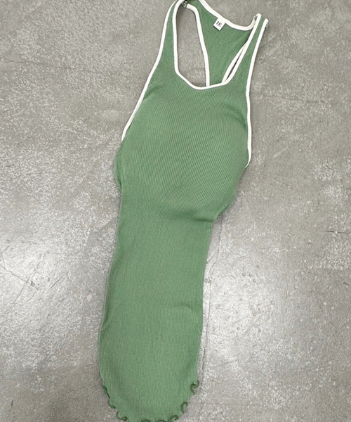 HAKUJI 「HAKUJI/ハクジ」bicolor asymmetry bra top : ZOZOTOWN