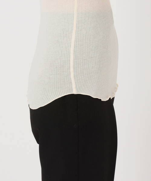 HAKUJI 「HAKUJI/ハクジ」bicolor asymmetry bra top : ZOZOTOWN