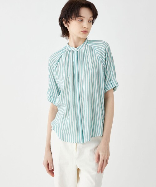 TOMORROWLAND collection ブラウス シャツ トラックストライプ