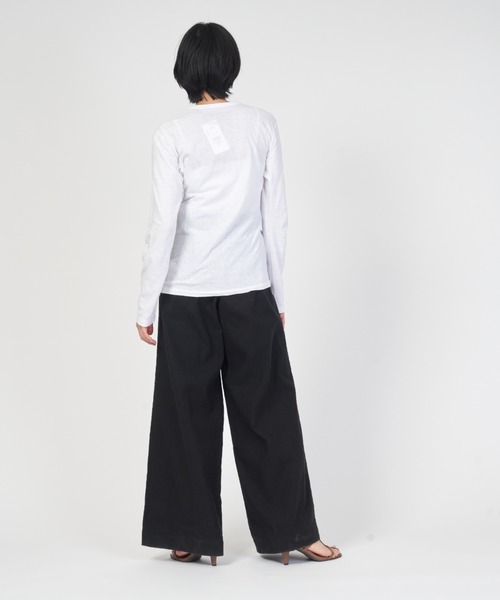 パンツ Cotton Twill Pants THE SHINZONE パンツ COTTON LINEN TACK WIDE PANTS コットン