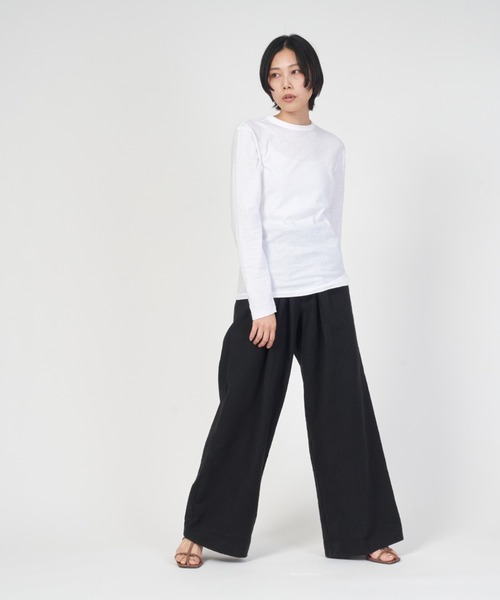 パンツ STOF Shirt Wide Pants THE SHINZONE パンツ COTTON LINEN TACK WIDE PANTS コットン