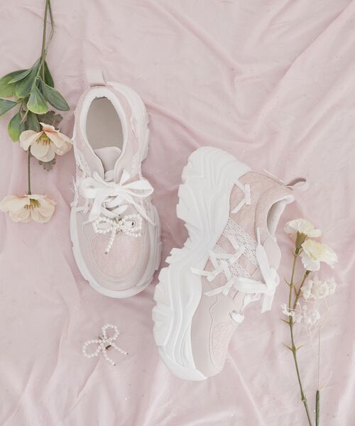 定価7万円 EPOCA ウエスト切り替え Aライン ラメツイードフレア