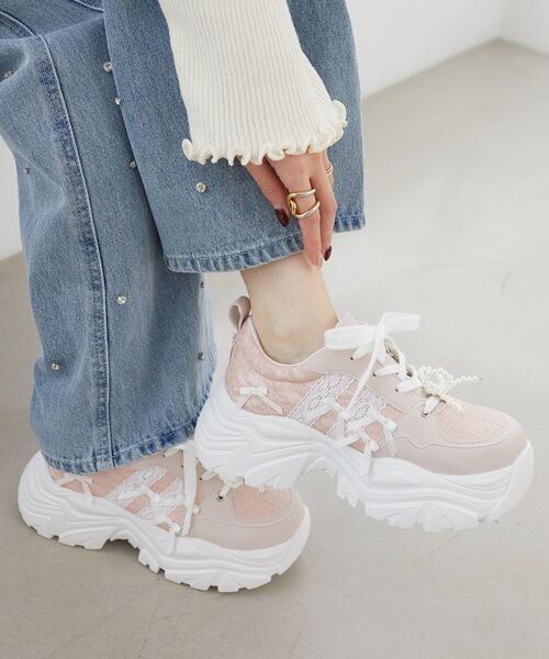 MAJESTIC LEGON（マジェスティックレゴン） スニーカー 2WAYデコリボン