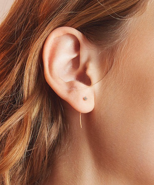 les bonbon（ルボンボン） ピアス diamond hook pierce(single