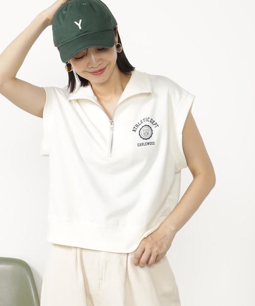 ベスト ジレ ハーフZIPウラケベスト レディース : ZOZOTOWN