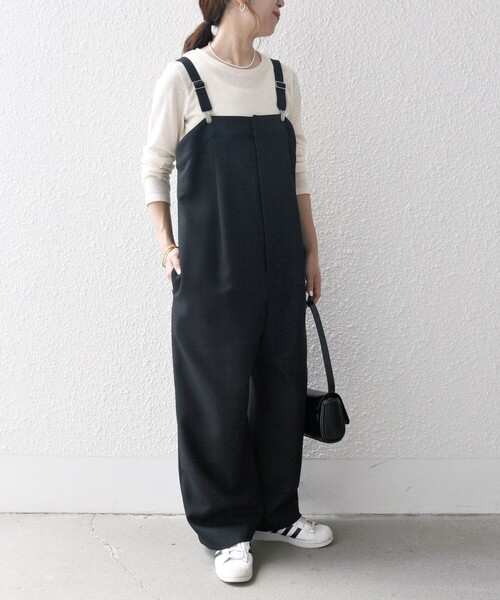 SHIPS any サロペット オーバーオール any:「洗濯機可能」ウールライク