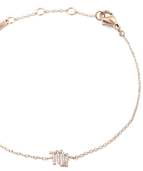 ブレスレット Crystal Zodiac Chain Bracelet レーディスブレスレット ローズゴールド レディース メンズの画像